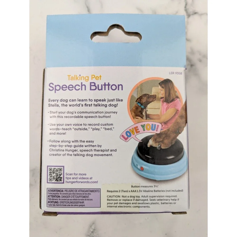 Talking Pet : Hunger For Words - 1 Piece Set of Recordable Speech Button
